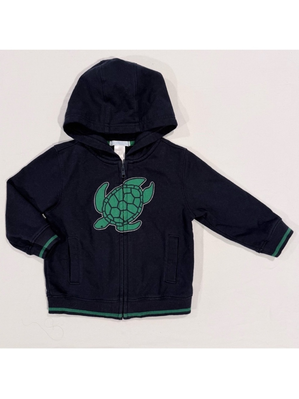 Janie and Jack Turtle Hoodie Boys 18-24M Resort Collection Hooded Sweatshirt
